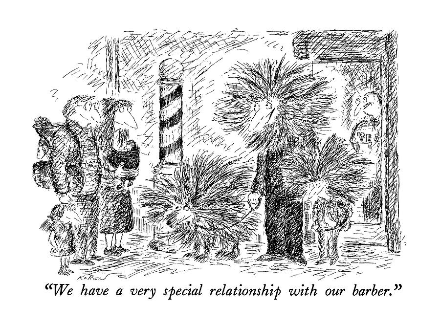 We Have A Very Special Relationship Drawing by Edward Koren