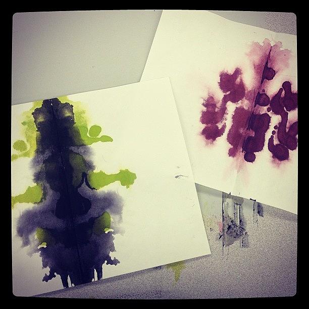 Inkblots Photograph - We Made #inkblots In Class Today by Emily Sam