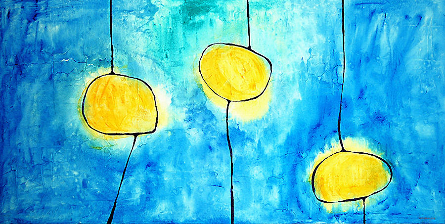 We Make A Family - Abstract Art by Sharon Cummings Painting by Sharon Cummings