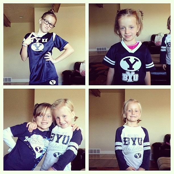 Byu Photograph - We Might Be Cougar Fans! :) Big Game by Loni Cobb