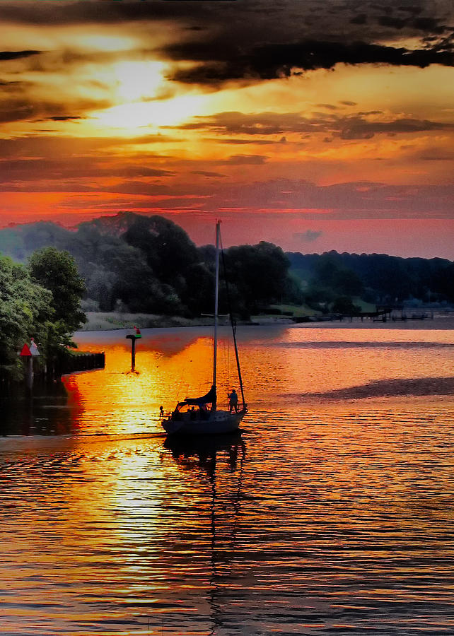 Boat Photograph - We Sail At Sunrise by Robert McCubbin