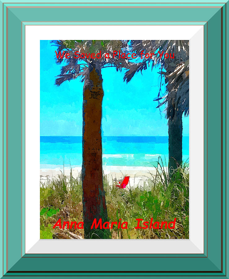 We Saved A Place For You - Digitally Framed Photograph by Susan Molnar