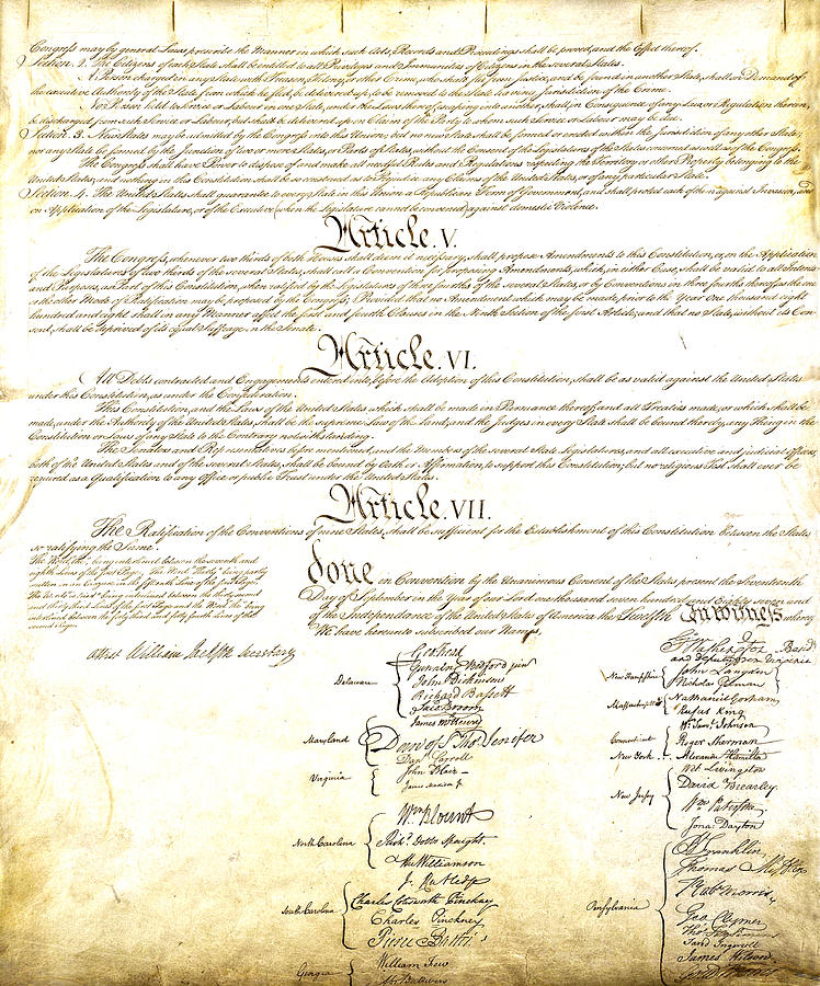 We The People Constitution Page 4 Photograph by Charles Beeler