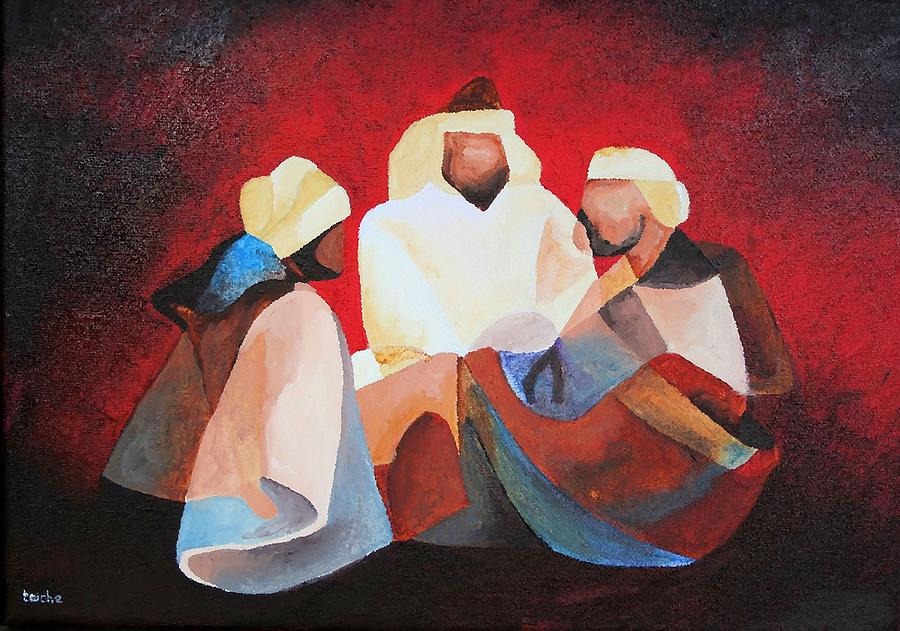 We Three Kings Painting by Taiche Acrylic Art