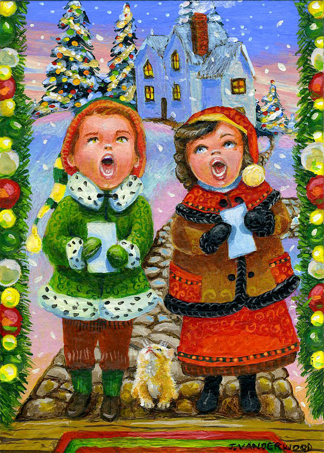 We Wish You a Merry Christmas... Painting by Jacquelin L Vanderwood Westerman