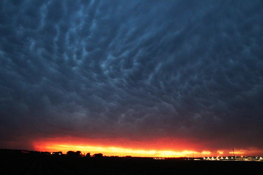Weaking Cells made for a Perfect Mammatus Sunset Photograph by NebraskaSC