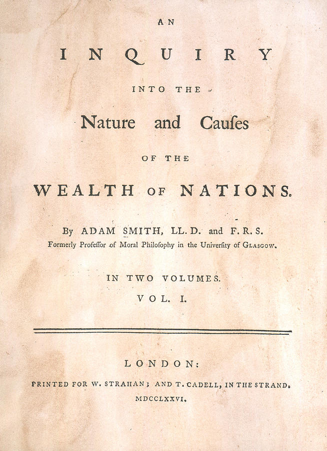 who wrote the wealth of nations in 1776