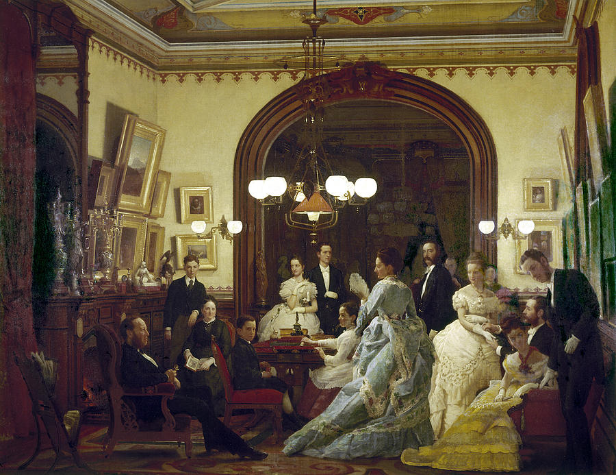 Wealthy American Family Painting by Granger