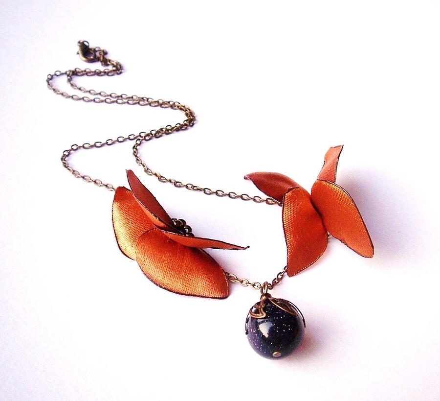 Butterfly Jewelry - Wearable Art . Never Ending Love . one of a kind necklace by Marianna Mills
