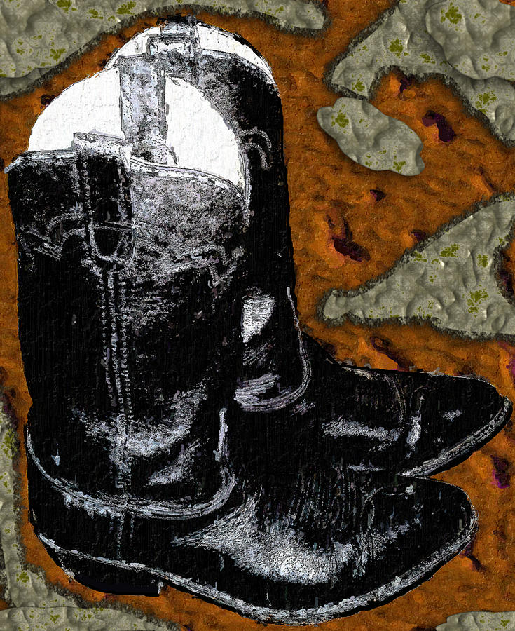 Boot Painting - Weary Travelers End by Pharris Art