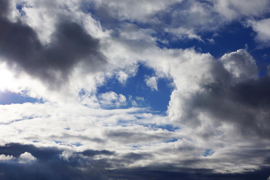 Nature Photograph - Weather Art Prints Clouds Blue Sky by Patti Baslee