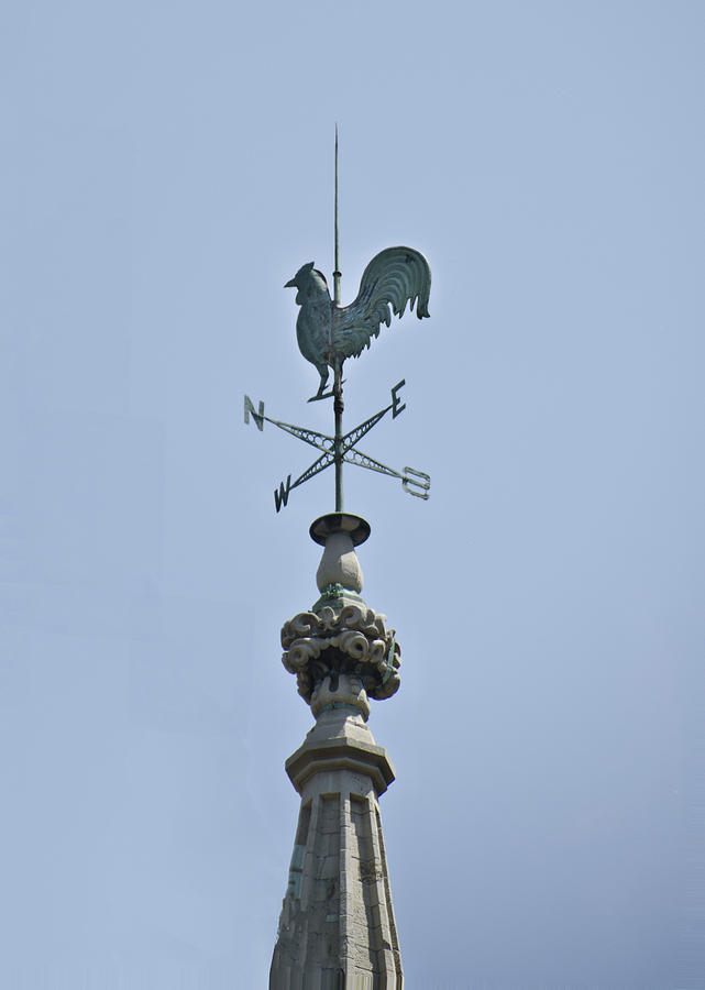 Chicken Photograph - Weather Vane - New York City by Bill Cannon