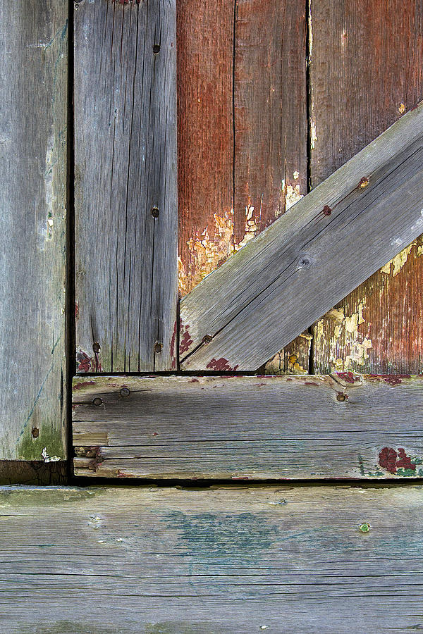Weathered Barn Door Photograph by David Letts