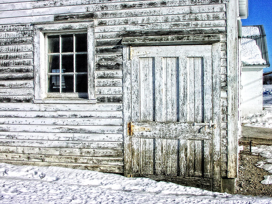 Weathered Barn Door Photograph by Mike Martin