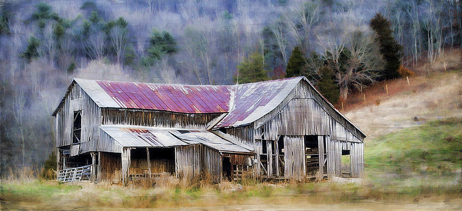 Barn Photograph - Weathered Barn by Kathy Jennings