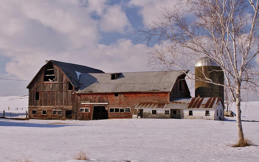 Farm Photograph - Weathered Barn by Lowell Stevens