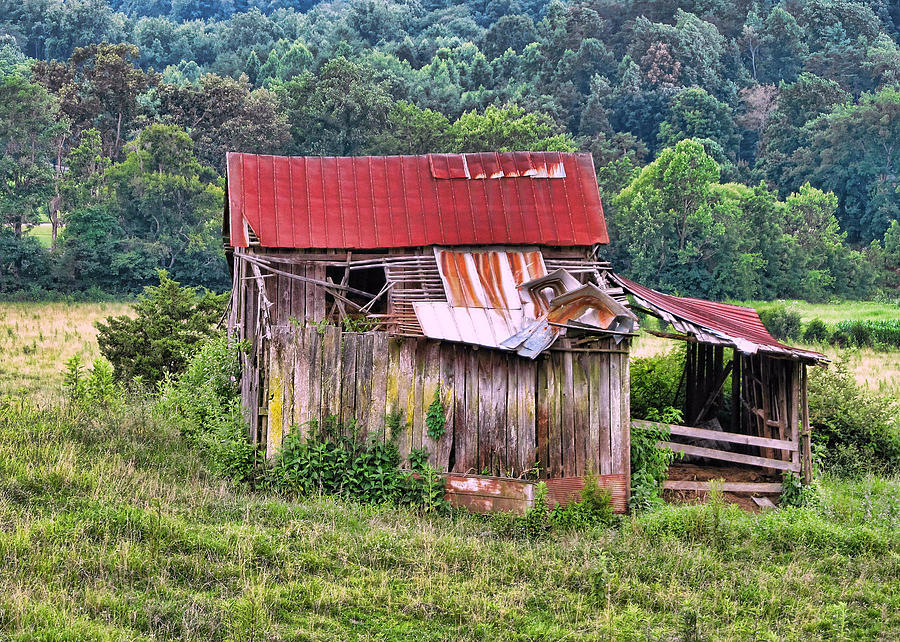 Weathered Barn Photograph by Vic Montgomery