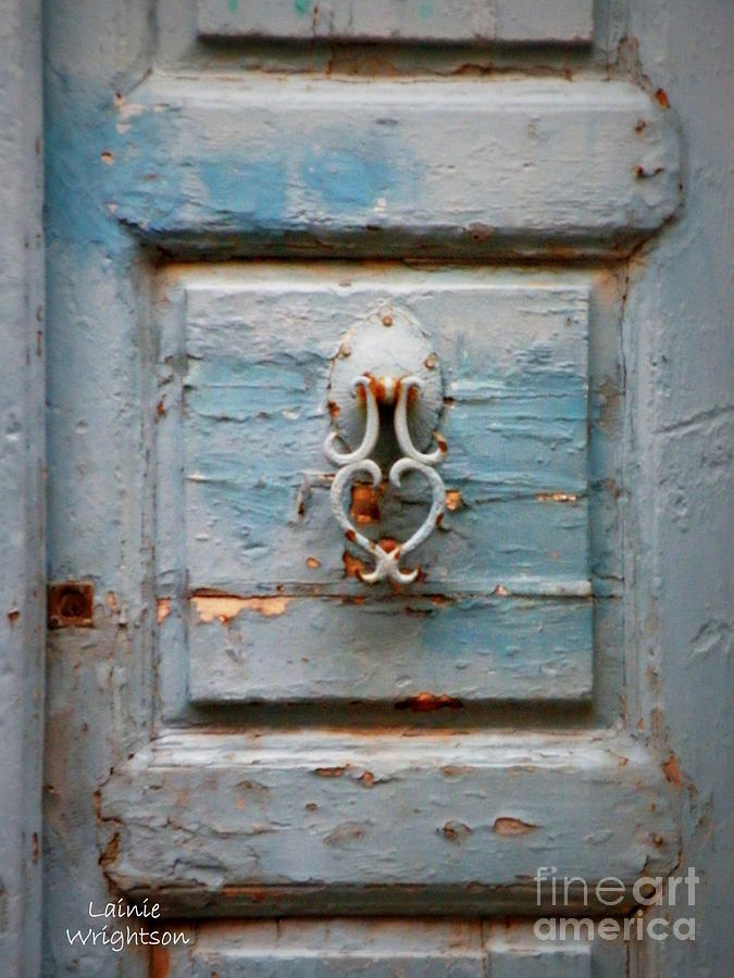 Weathered Blue Door Photograph by Lainie Wrightson