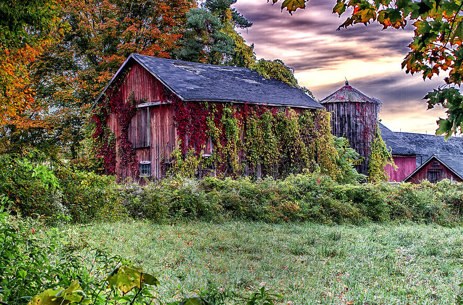 Weathered Connecticut Barn Photograph by John Vose