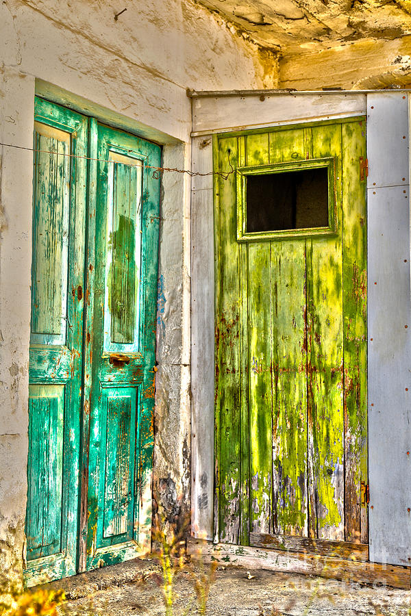 Weathered doors Photograph by Patricia Hofmeester
