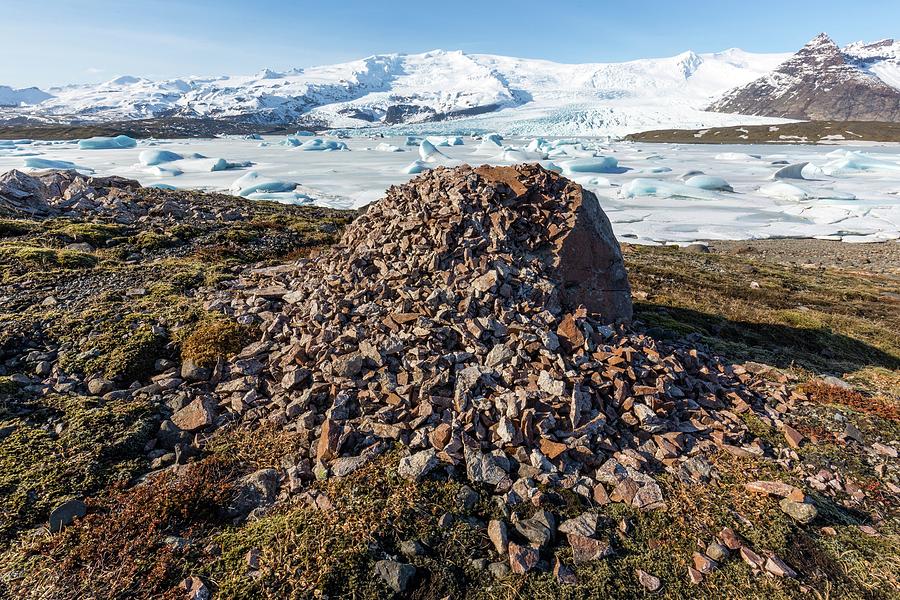 Weathered Erratic And Glacial Lake Photograph by Dr Juerg Alean
