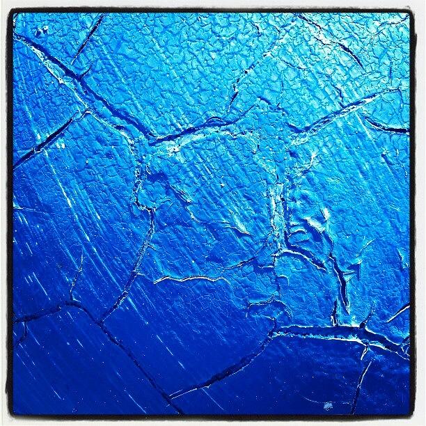 Abstract Photograph - Weathered In Blue by CML Brown