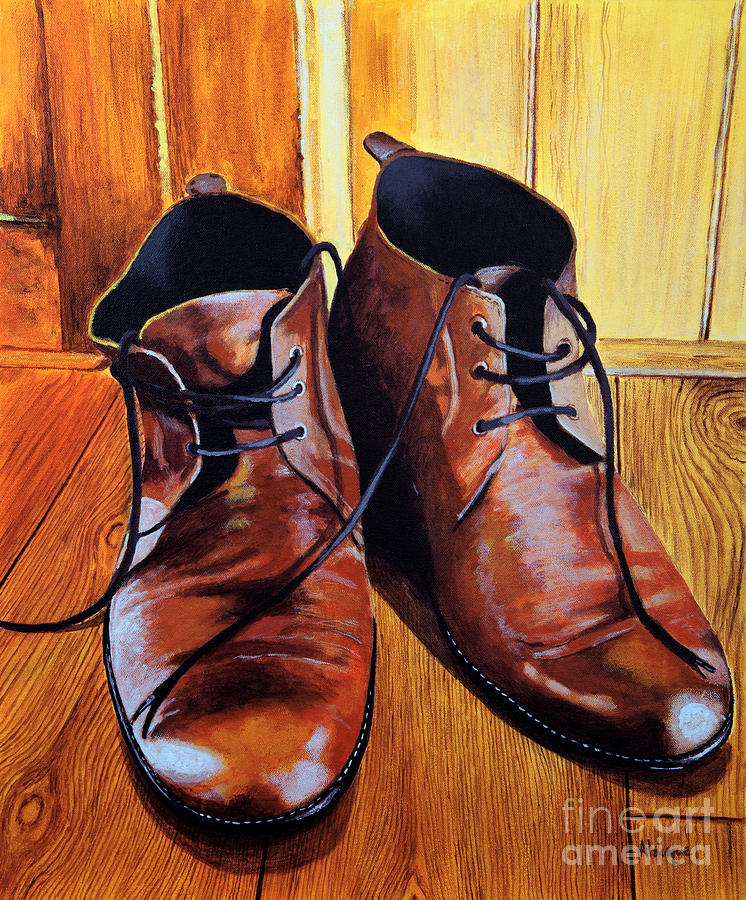 Boot Painting - Weathered Leather by Alacoque Doyle