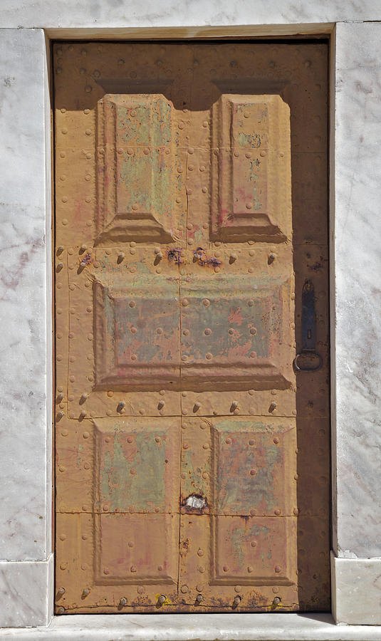 Weathered Metal Rusted Door of Medieval Europe Photograph by David Letts