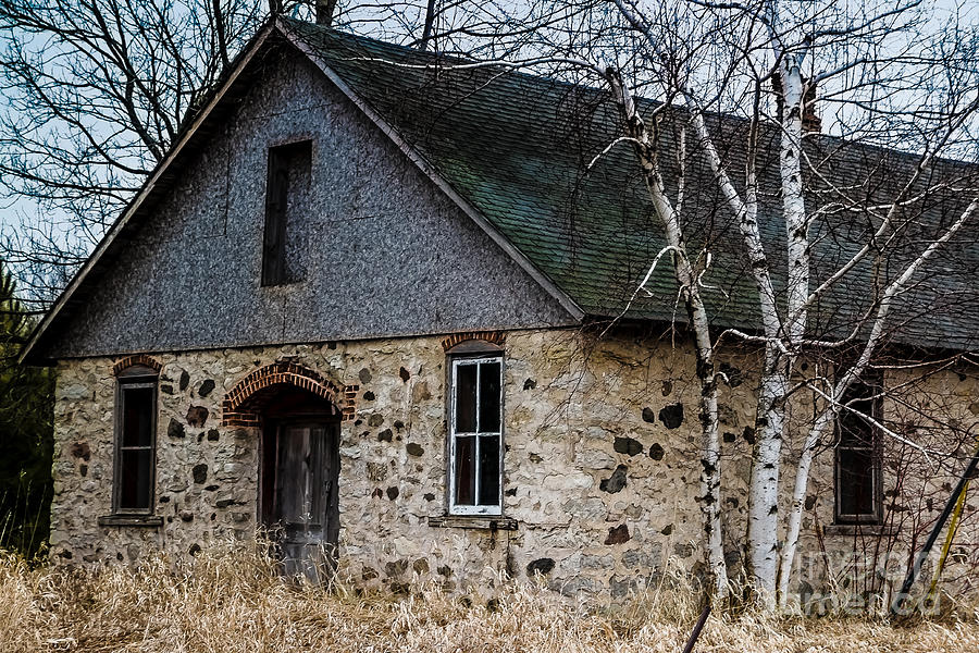 Weathered Stone Building Photograph