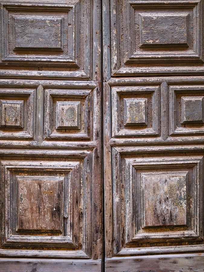 Architecture Photograph - Weathered Venetian Door by Hakon Soreide