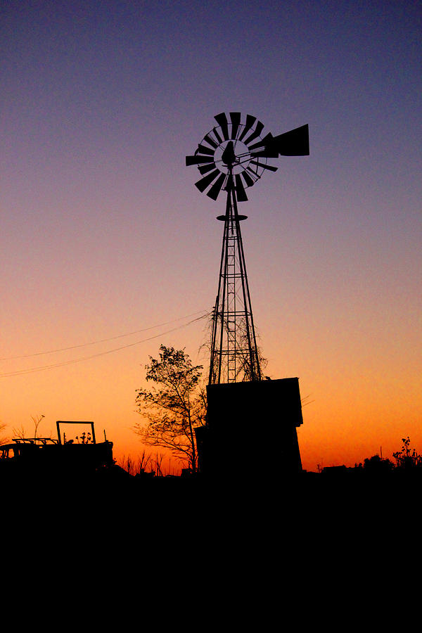 Weathered Windmill Photograph by Brook Burling