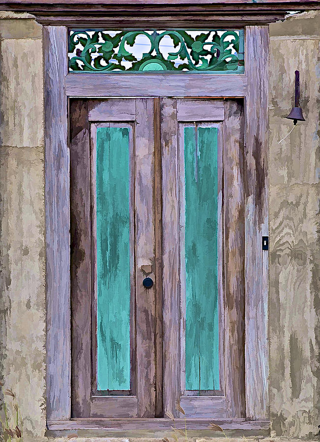 Weathered Wood Door of the Caribbean  Photograph by David Letts