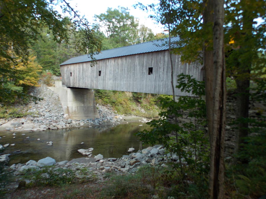 Covered Bridge in Weathersfield Vermont Photograph by Catherine Gagne