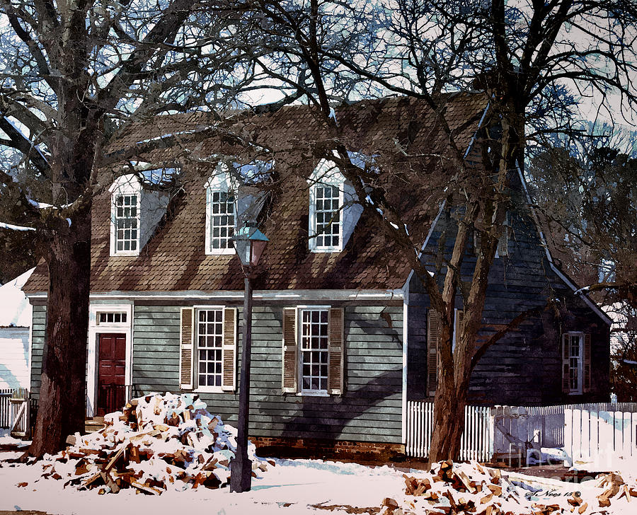 Weavers Cottage Painting by Shari Nees