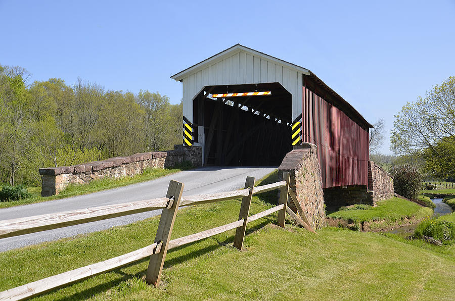Weavers Mill White Hall Bridge Photograph by Dave Sandt