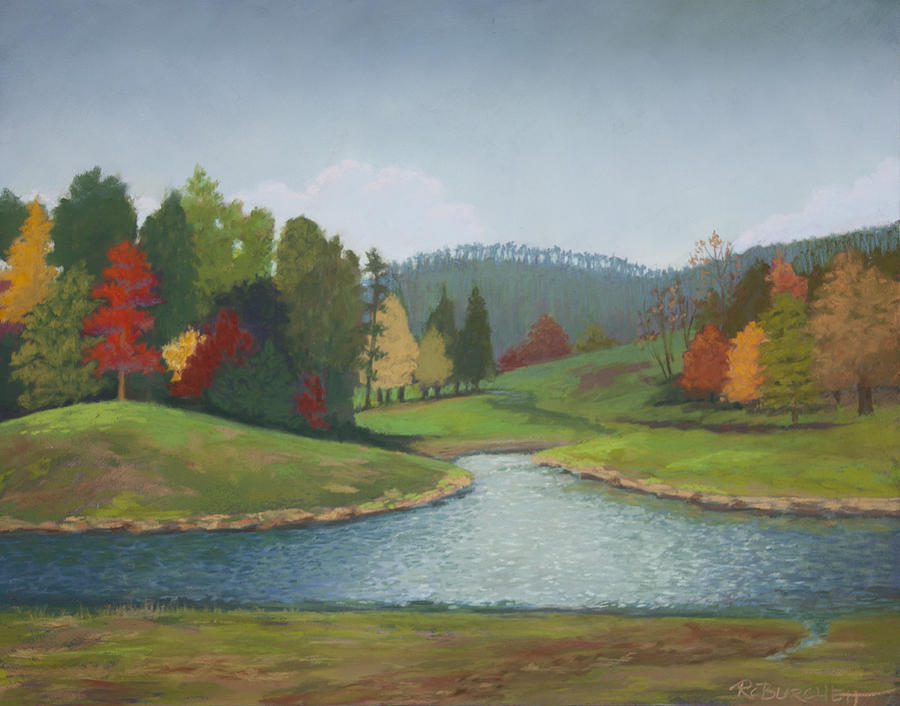 Weaverville Autumn Pastel by Regina Calton Burchett Fine Art America