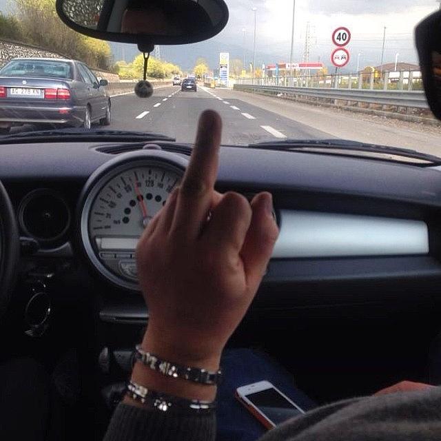 Car Photograph - #webstagram #fuckyou #tbt #igs by Adolini Primo