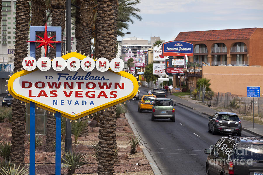 Weclome to Downtown Las Vegas Photograph by Anthony Totah
