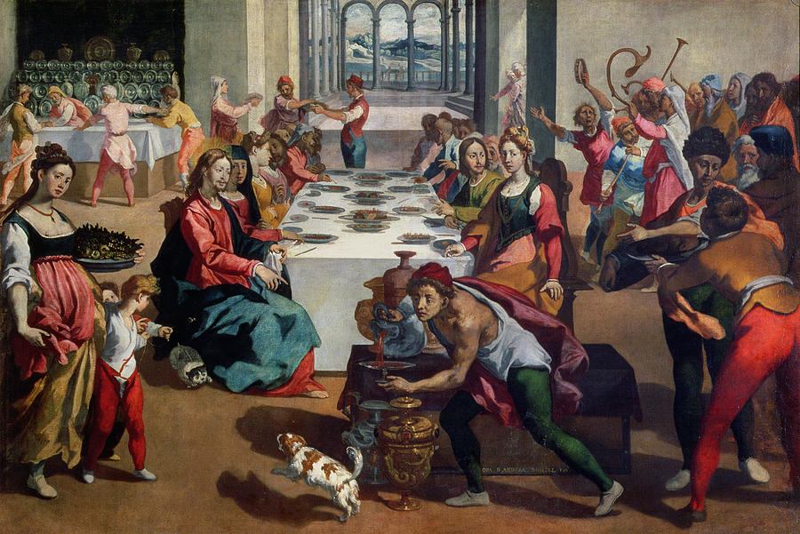 Music Painting - Wedding at Cana by Andrea Boscoli