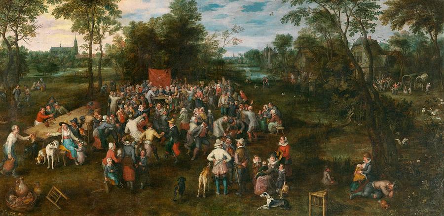 Wedding Banquet Painting by Jan Brueghel the Elder | Fine Art America