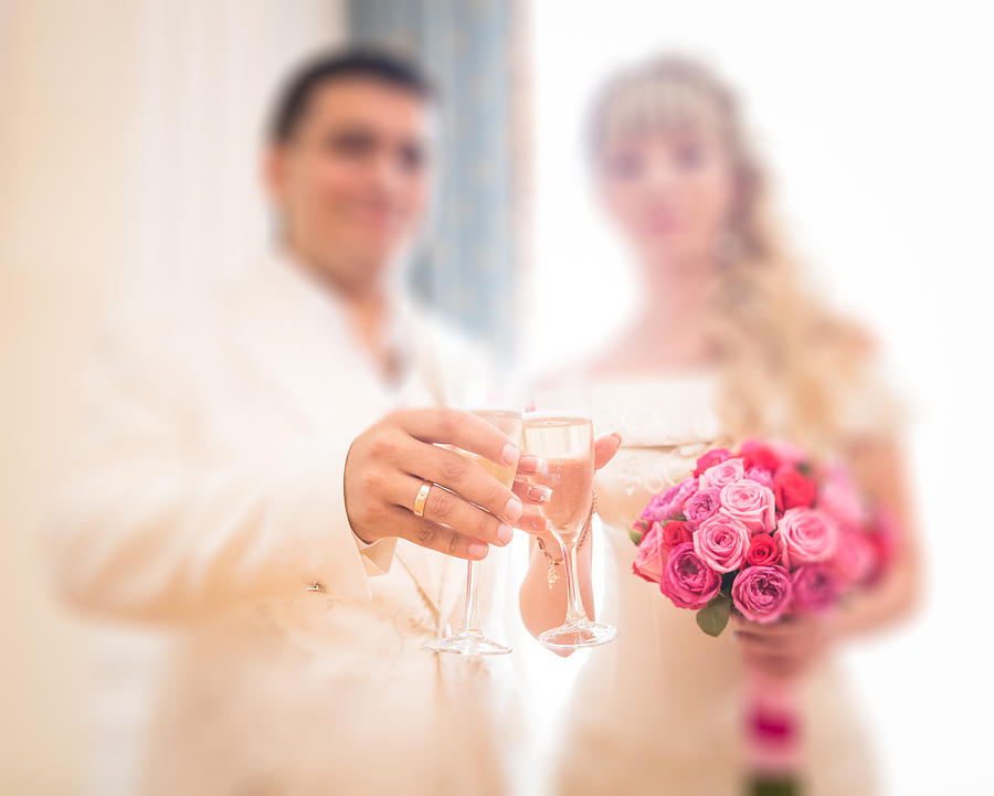 Wedding blur background with bride and groom Photograph by Nikita Buida -  Fine Art America