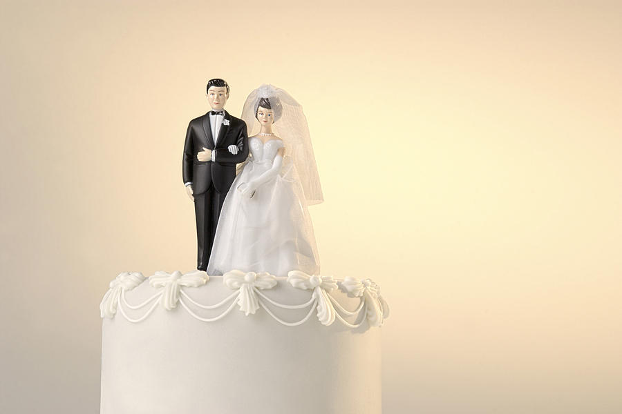 Wedding cake topper Photograph by Thinkstock Images