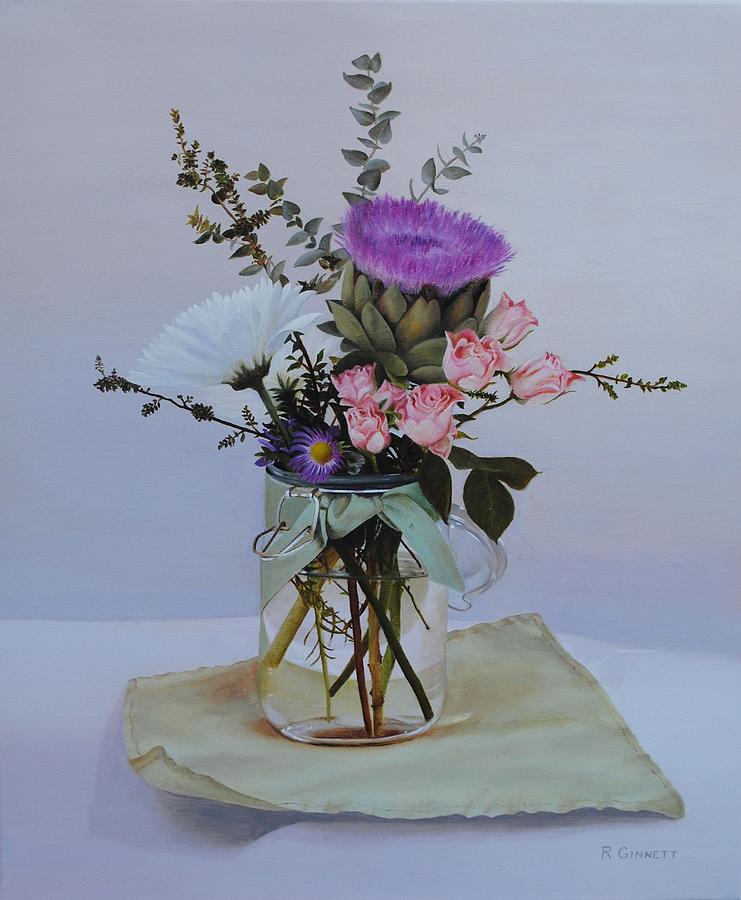 Wedding Flowers II Painting by Richard Ginnett
