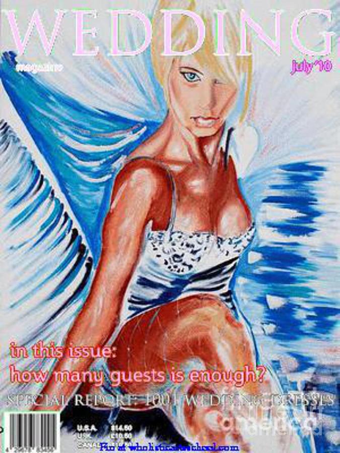 WEDDING LINGERIE Magazine Cover Painting by PainterArtist FIN