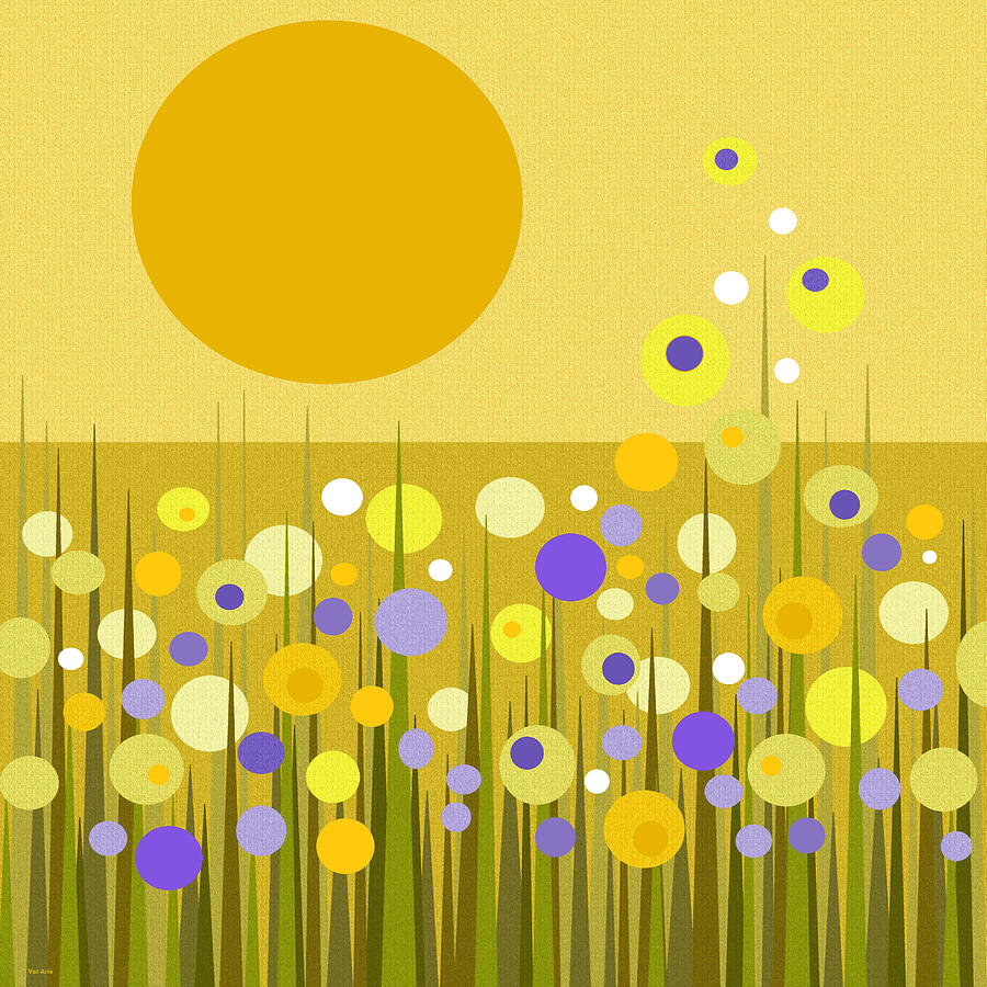 Flower Digital Art - Weeds by Val Arie