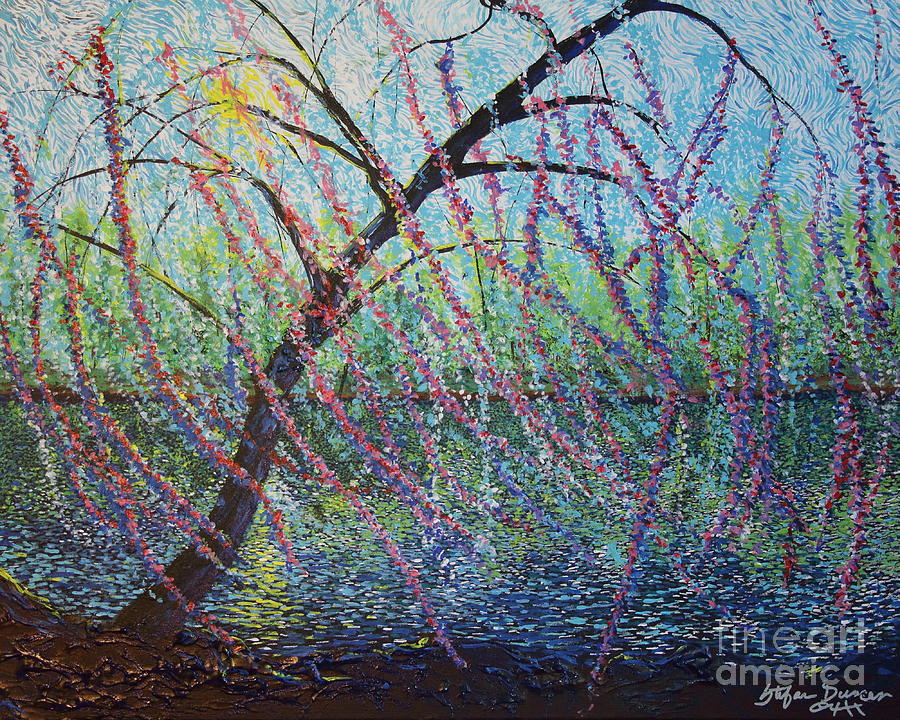 Weeping Cherry  Painting by Stefan Duncan
