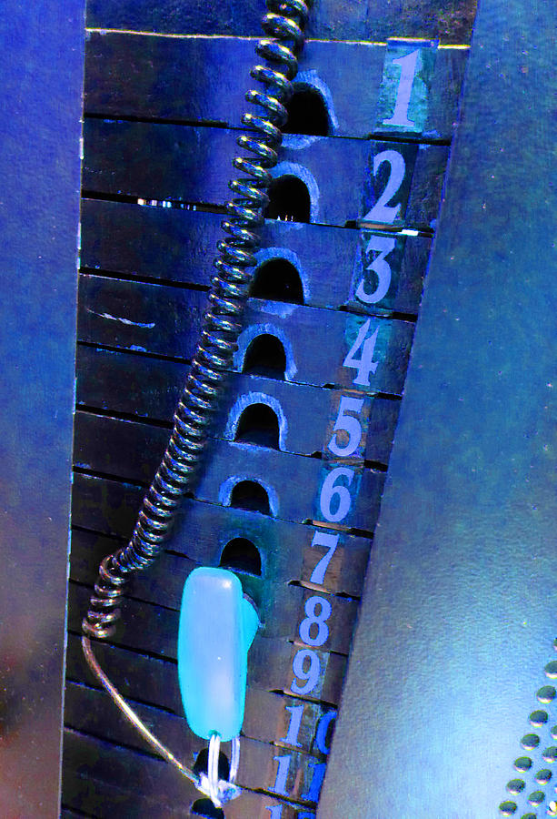 Weight Stack Blue Photograph by Laurie Tsemak