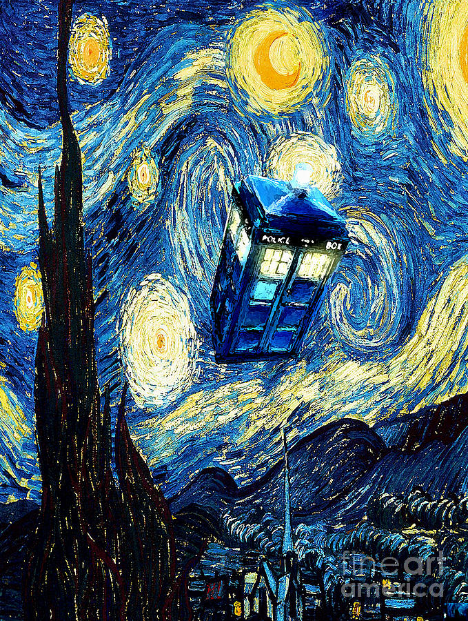 Image result for starry night phone booth