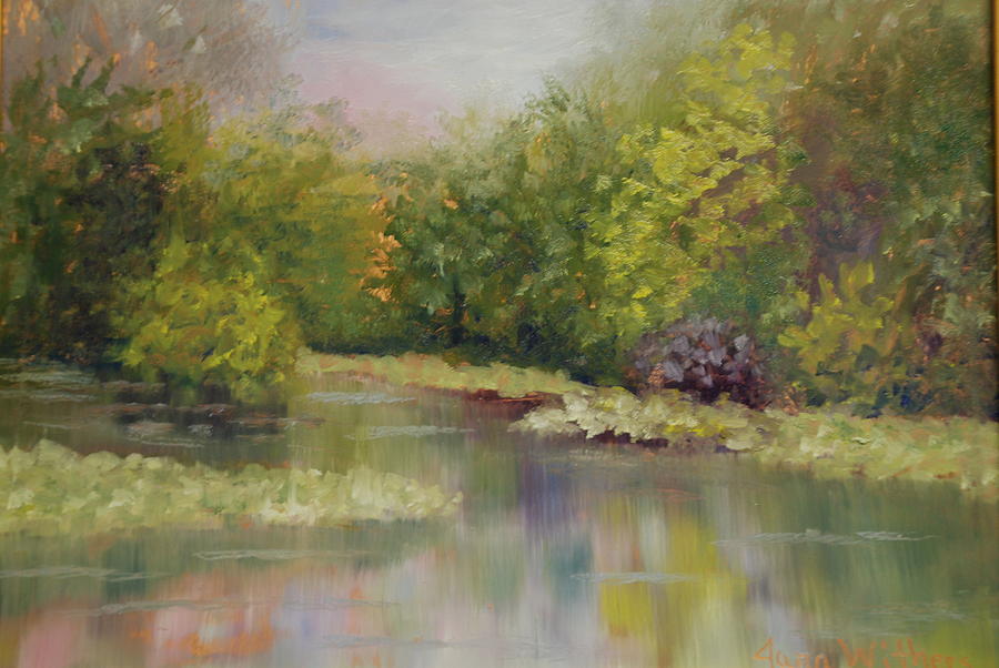 Landscape Painting - Wekiva Mist by Jana Withers Landscape Painting - Wekiva Mist by Jana Withers