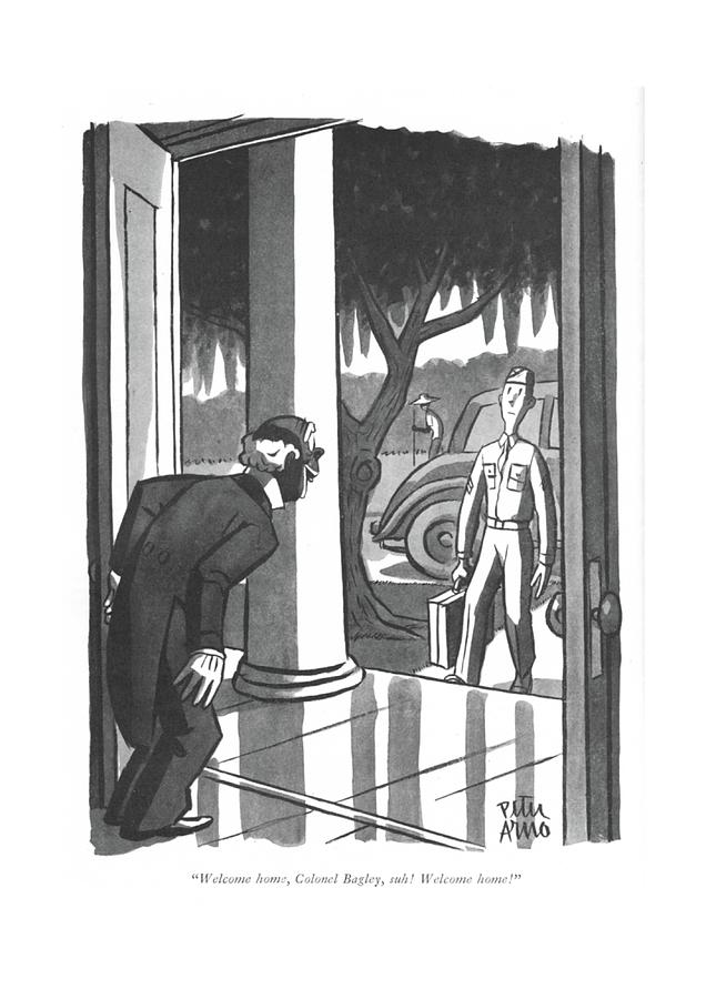 Welcome Home Drawing by Peter Arno - Fine Art America